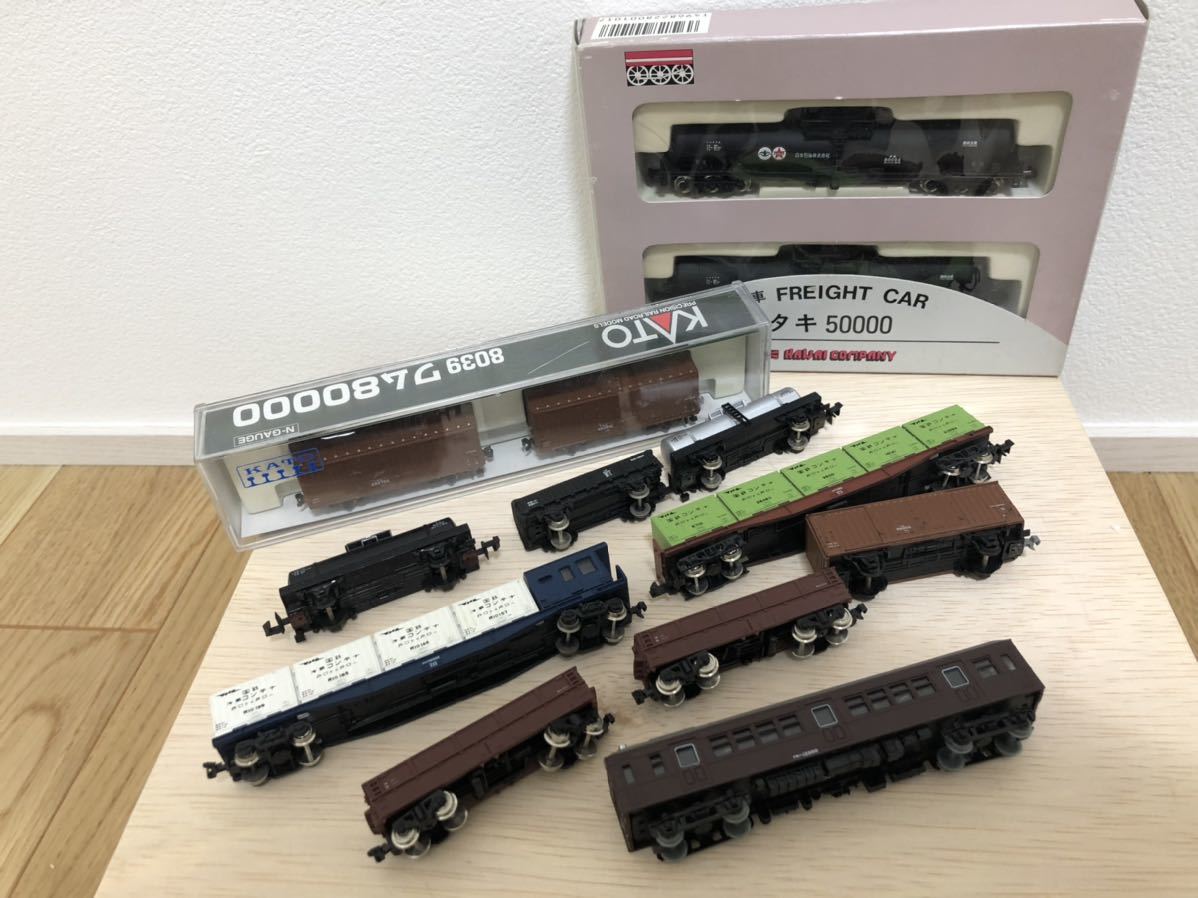 Nゲージ 貨車 9台セット（KATO・TOMIX） 保管品 まとめ売り 貨車・事業