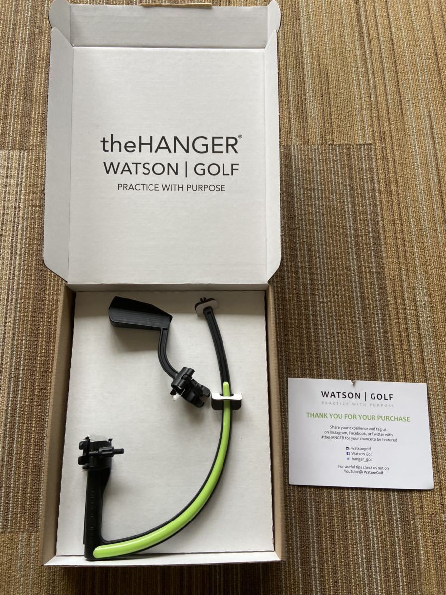 When you put on the hanger, it goes to the right. First WATSON