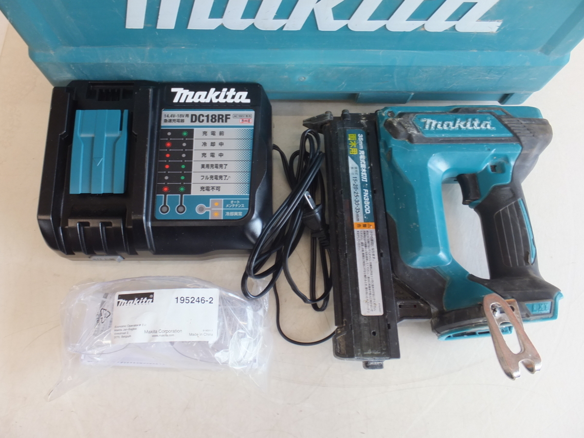 ☆マキタ makita 35mm 充電式面木釘打 FN350DRG 面木用 18V バッテリ