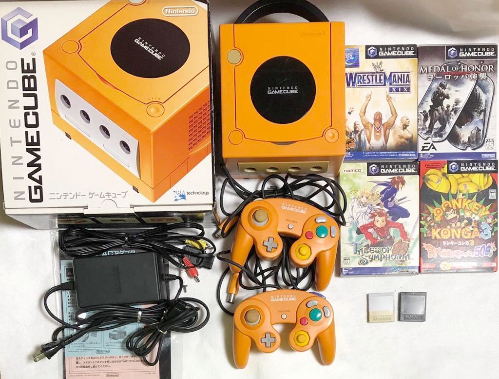 1円スタート】ニンテンドー ゲームキューブ DOL-001 オレンジ AV 