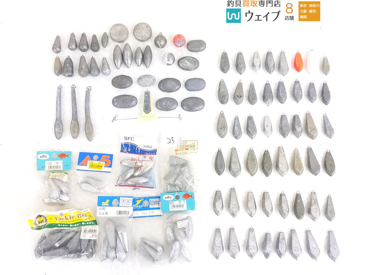 ナツメ型 六角 亀オモリ 他 錘 15 30号 総重量 約9 5kg フィッシング 売買されたオークション情報 Yahooの商品情報をアーカイブ公開 オークファン Aucfan Com