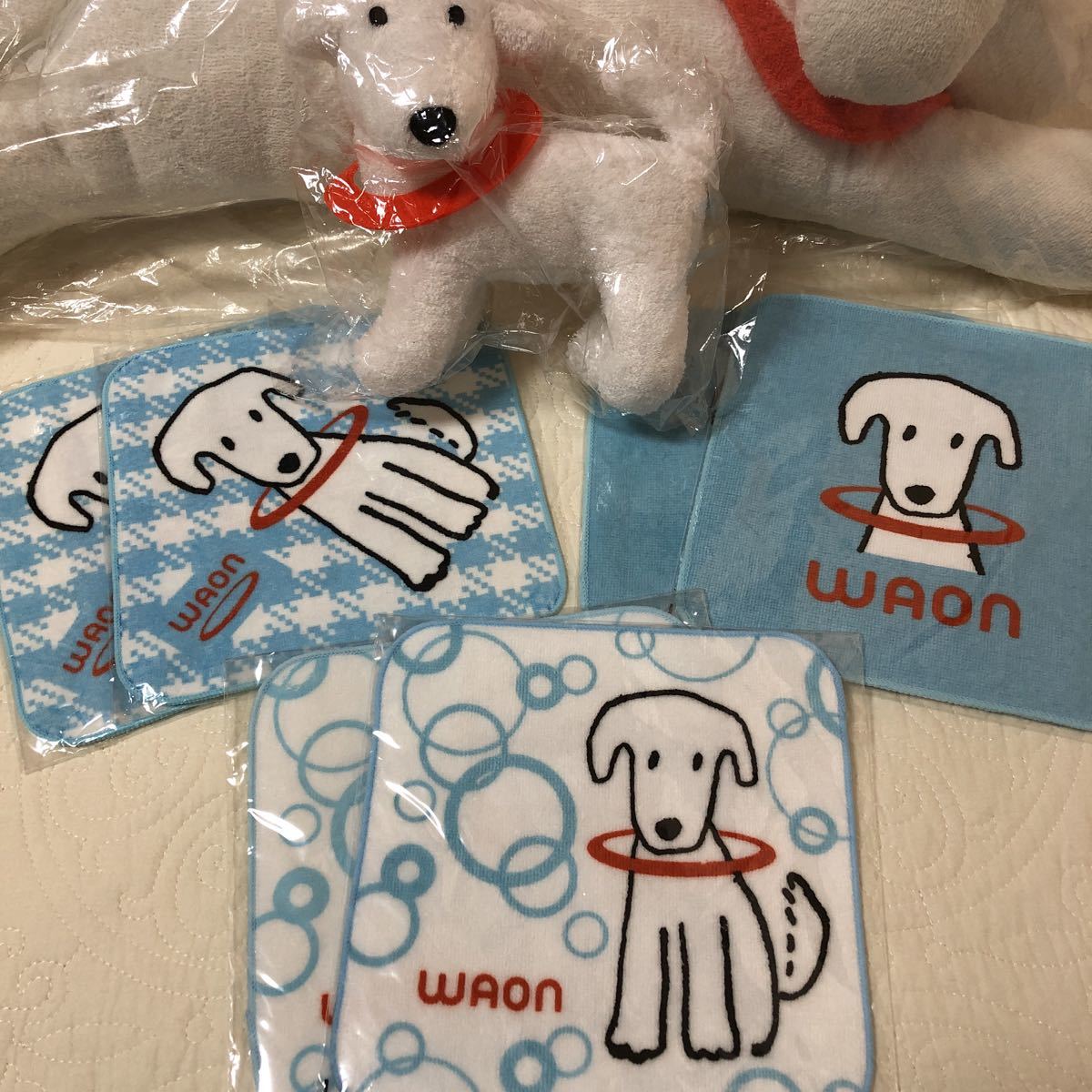 送料無料 イオン WAON ハッピー ワオン グッズ ぬいぐるみ メモ タオル