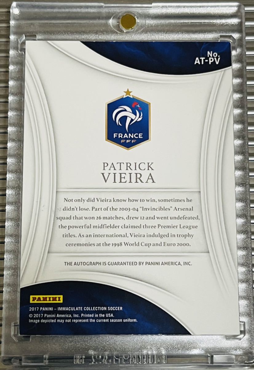 ☆10シリ!ヴィエラ PATRICK VIEIRA ALL-TIME GREATS auto! panini 
