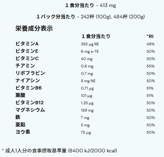 マルチビタミンミネラルパウダー100g ★ 約4ヶ月分！錠剤よりも高吸収！★送料198円～同梱可★マイプロテイン 亜鉛_2