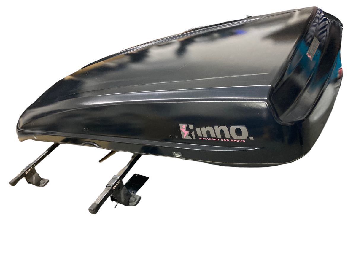 INNO inno ルーフボックス 鍵付き BR1200 シャドウ16 両開き carmate 