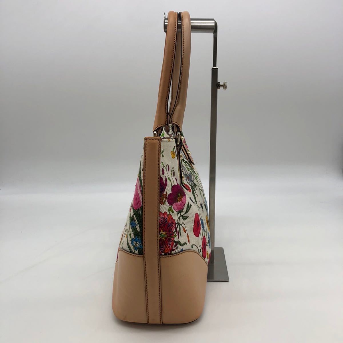 1円 【極美品・稀品】GUCCI グッチ GG フローラ ホースビット 