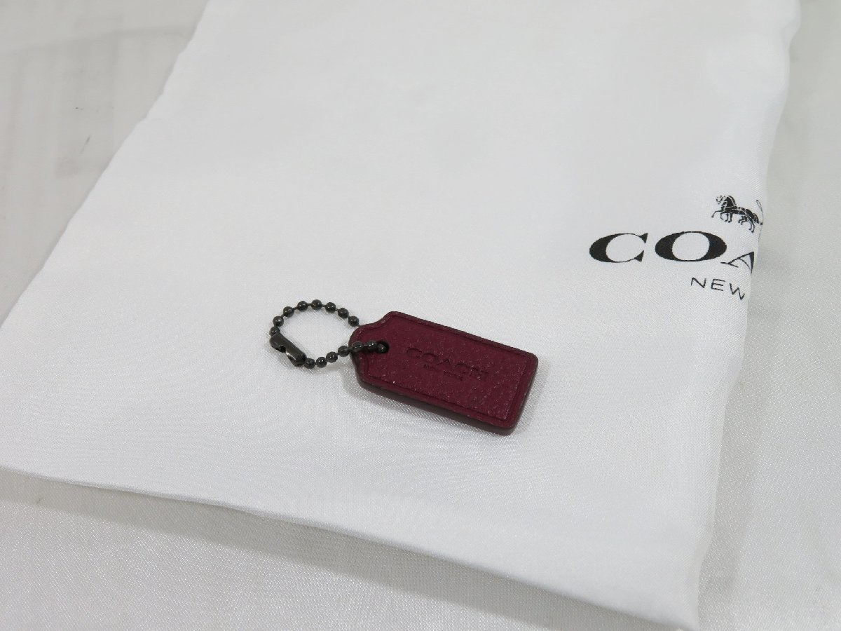 ◇未使用 COACH コーチ レキシー レザー ポーチ C1216 サーモンピンク 