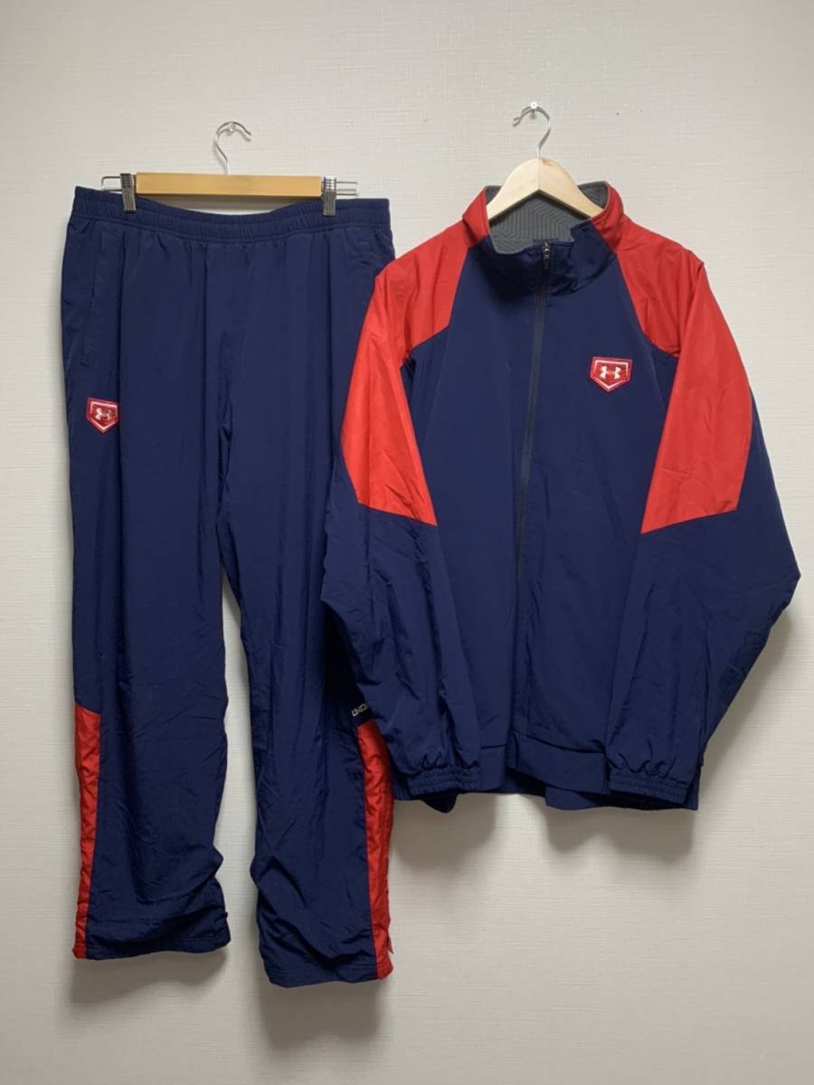 Under Armour セットアップ 上下XXL ベースボール　廃盤 UNDER ARMOUR] UAベースボール ウォームセットアップ XXL ジャケット