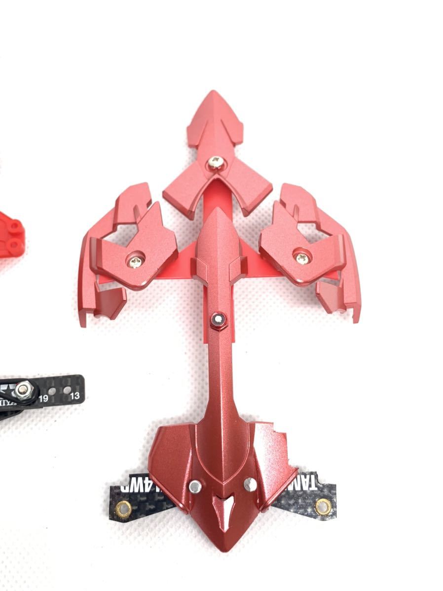 ミニ四駆 FMVZ マッハフレームメタリックレッド ボディ提灯 ピボット 