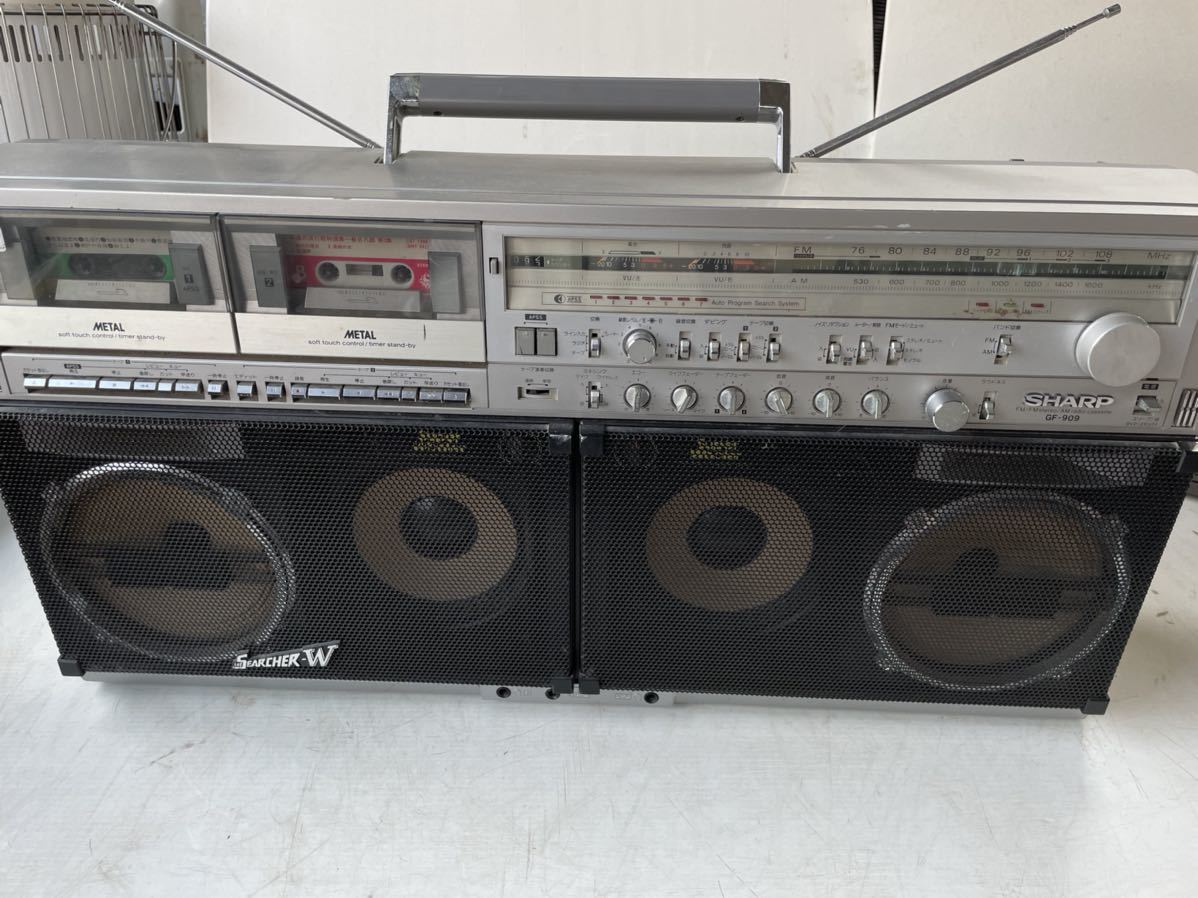 SHARP シャープ 大型ラジカセ GF-909 激レア 昭和レトロ GF-909 SHARP
