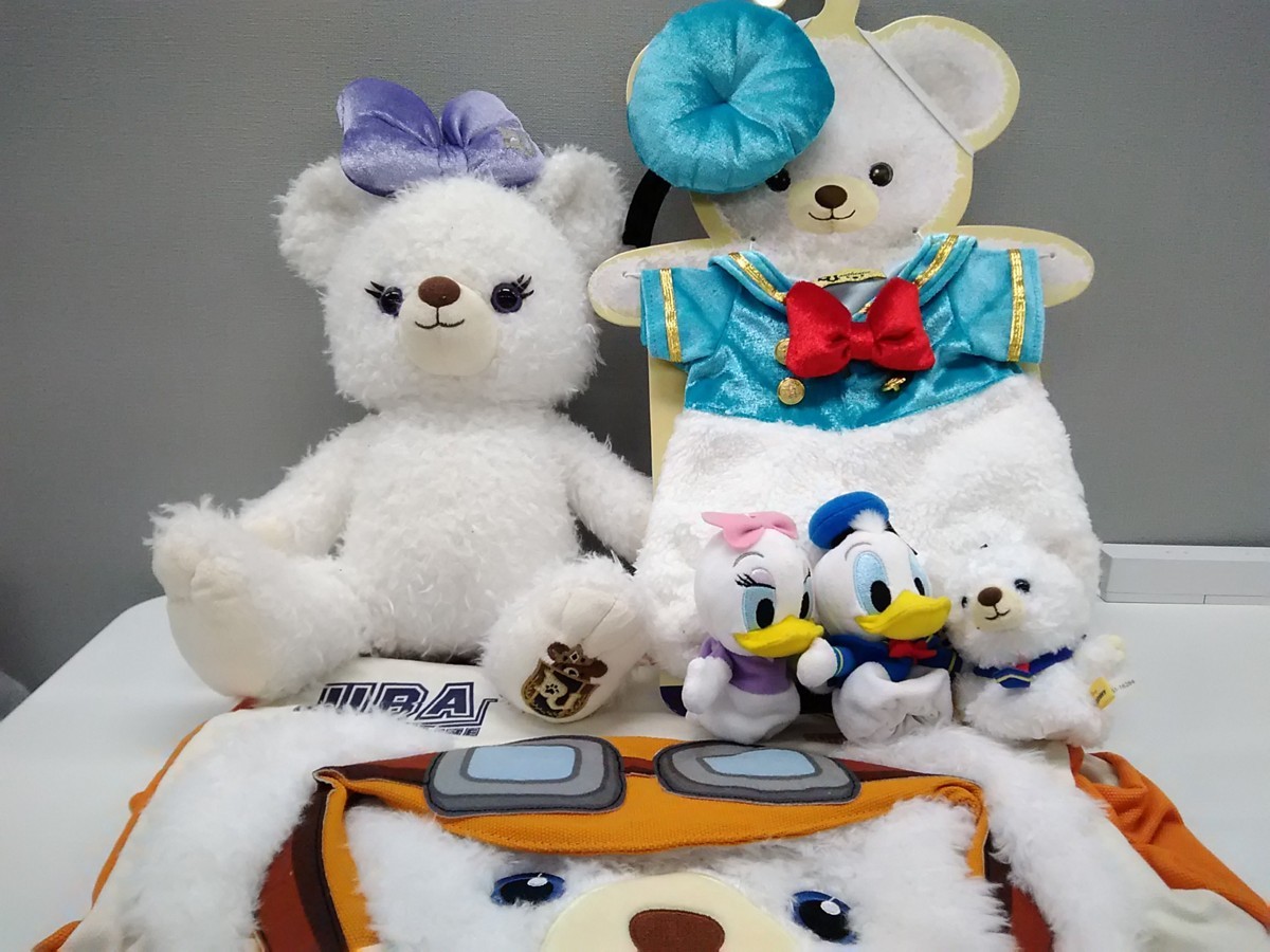 ユニベアシティのぬいぐるみ、衣装（ホイップ、パフィー）