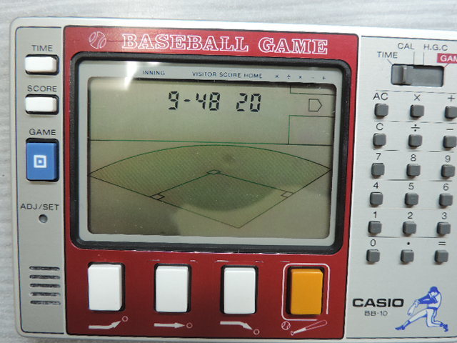 CASIO BB-10 BASEBALL GAME 電卓付きゲーム カシオ 野球 売れ筋最安 ☆CASIO BB-10☆ レア物：カシオ・ベースボール