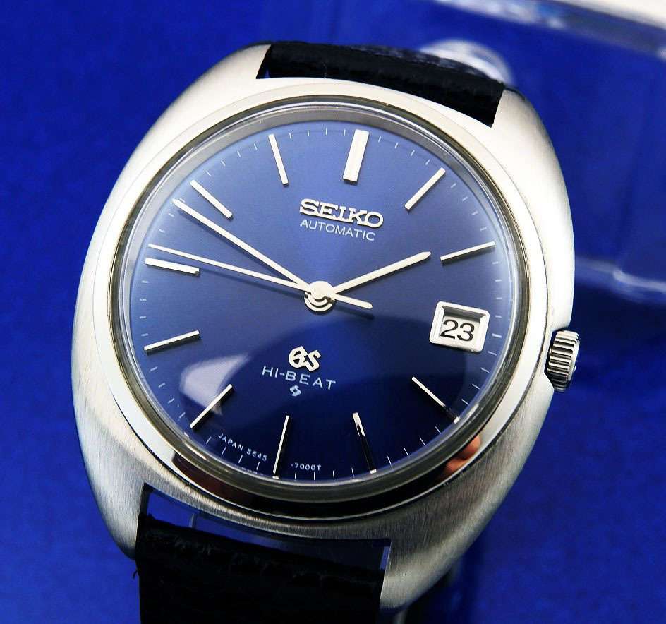 GRAND SEIKO グランド セイコー HI-BEAT , 5645-7000 Steel , Blue