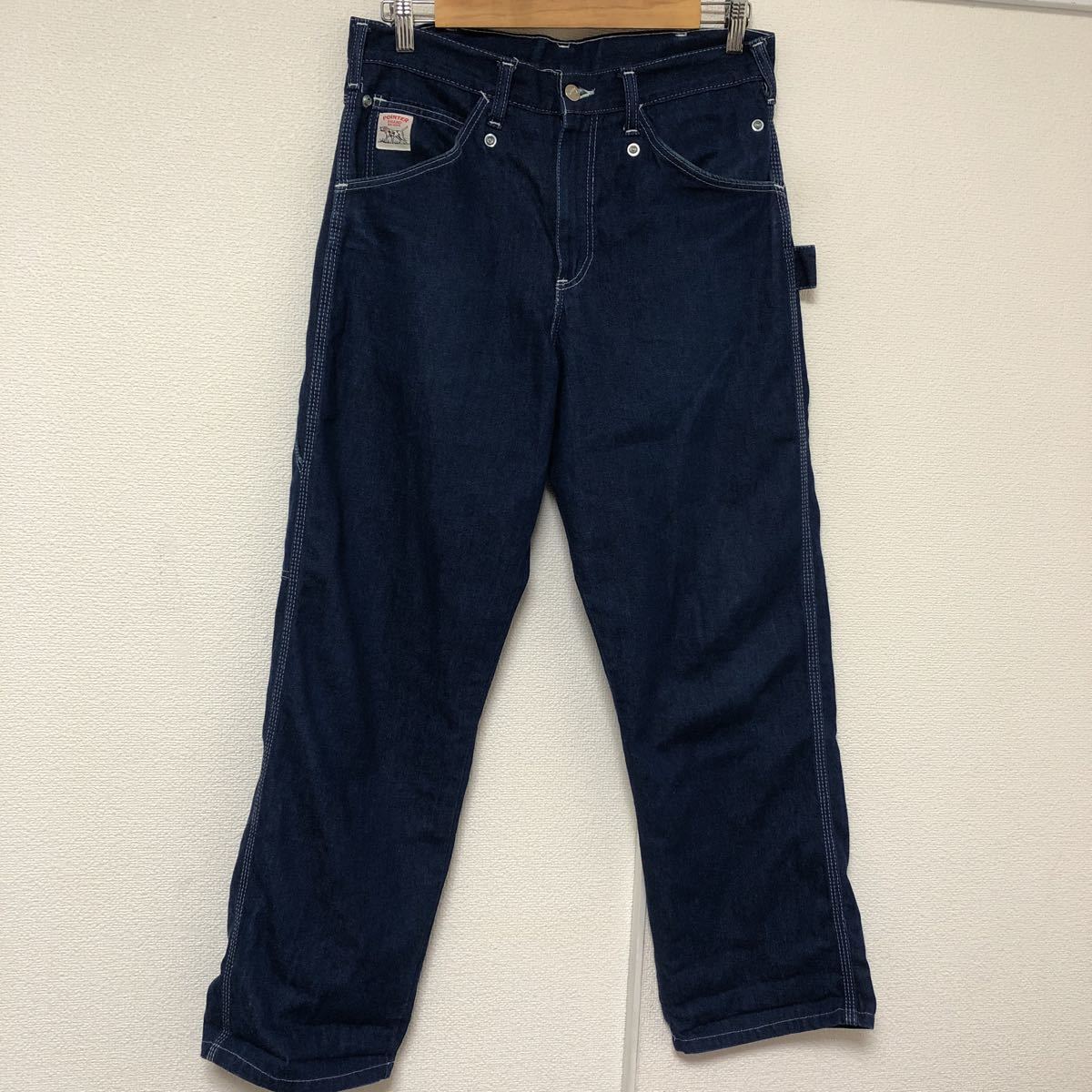 90s USA製ペインターPOINTERエプロン付きデニム ペインターパンツ (M 