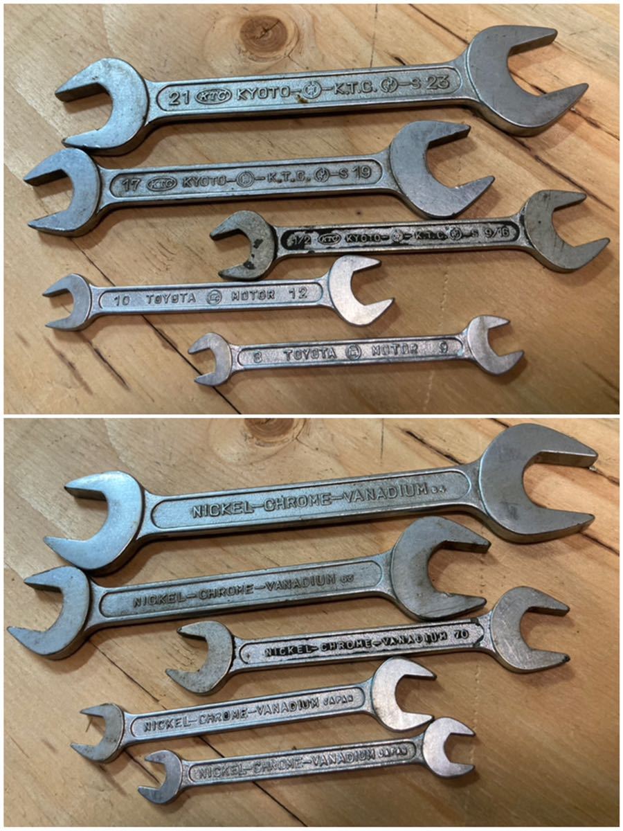 レトロ工具 丸京 丸トヨタ【KTC 】【京都機械工具 】スパナセット