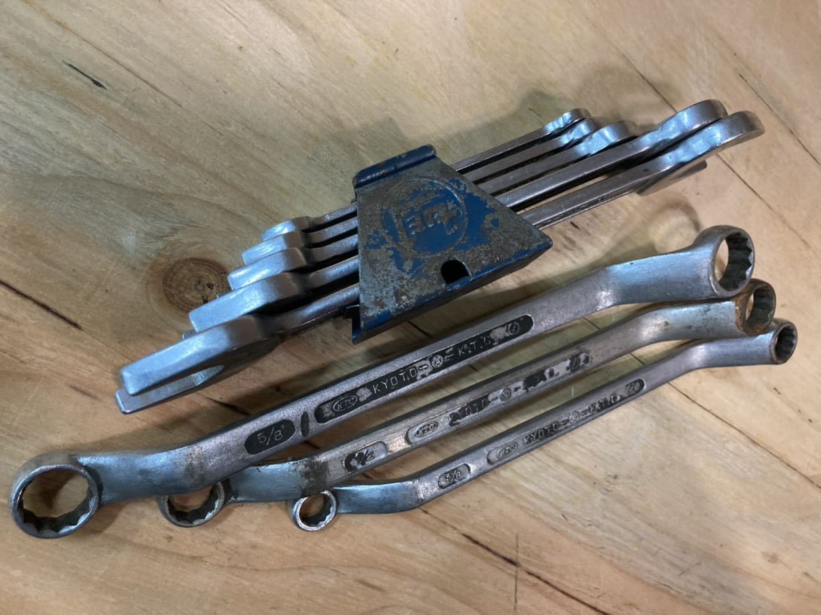 KTC丸京メガネレンチ レトロ工具 丸京 丸トヨタ【KTC 】【京都機械工具 】スパナセット