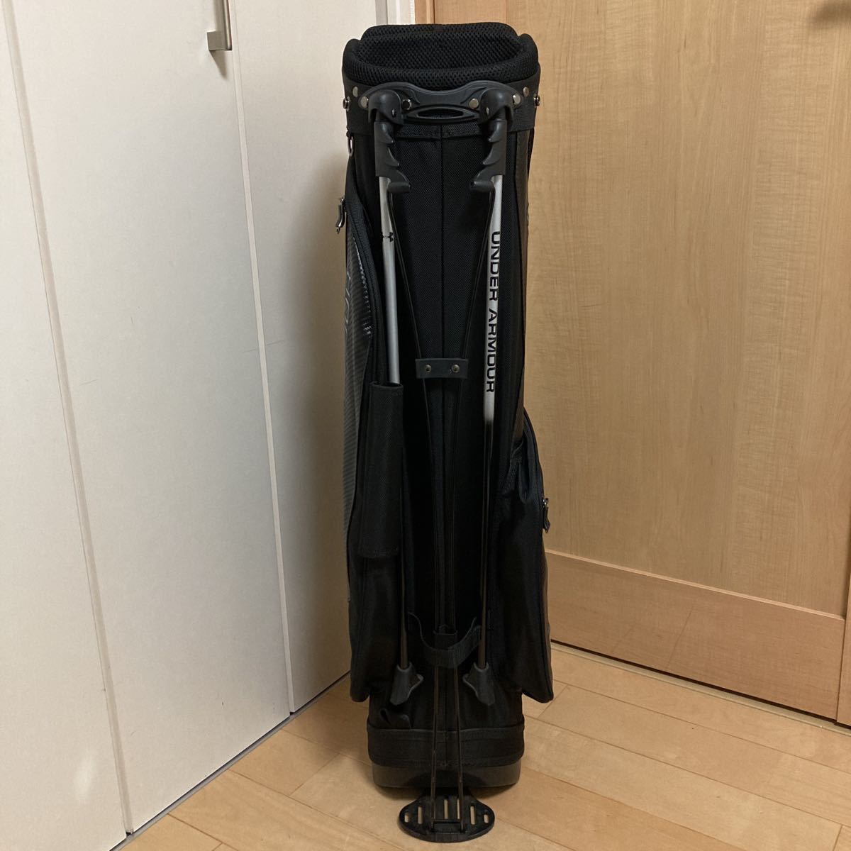1円～☆美品☆アンダーアーマー ☆スタンドキャディバッグ☆ゴルフ 