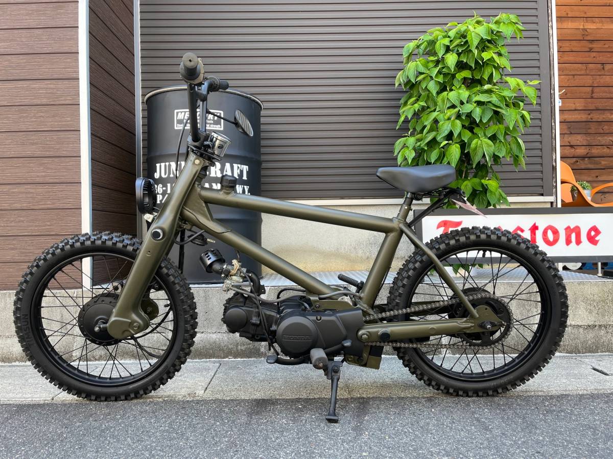 BMXカブ ホンダ純正50ccエンジン スーパーカブ 新品ブロックタイヤ