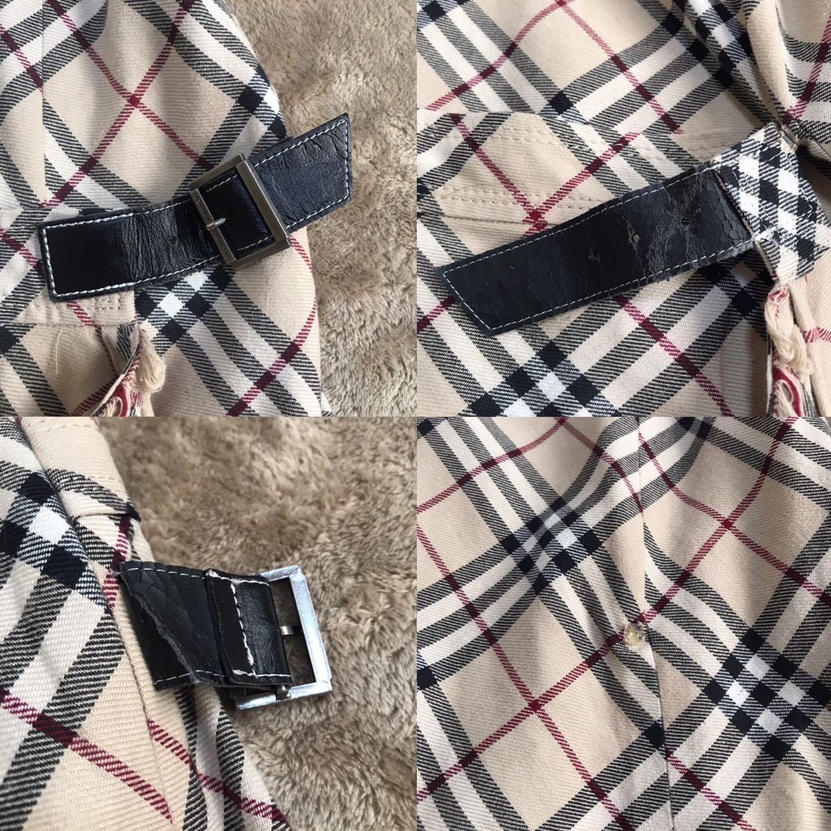 1712【BURBERRY】ノースリーブワンピース ノバチェック ラップスカート
