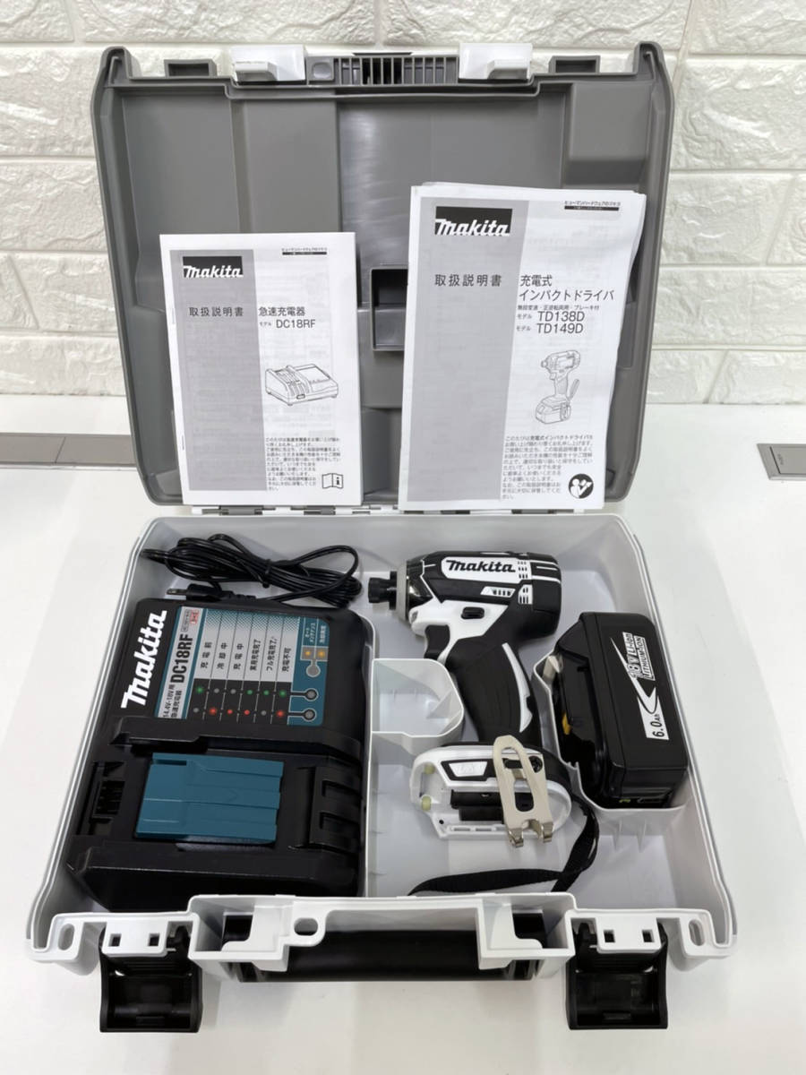 18V | マキタ 充電式インパクトドライバ マキタ,マキタ18Vシリーズ,18Vインパクトドライバ 1000円スタート! TD149D インパクトドライバ 充電式インパクトドライバ(バッテリ2個付き&frasl;充電器別売り) 三沢店48-2-0106makita MTD001D 1000円スタート タナカ金物『プロ』 本体のみ 株式会社マキタ シリーズ