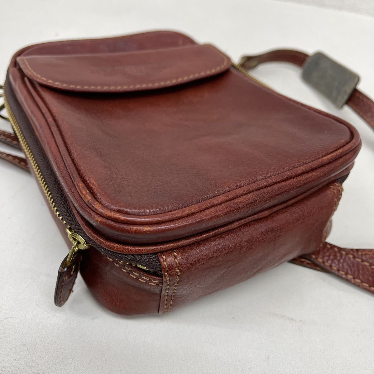 青木鞄 NEVADA LUGGAGE aoki ネバダ 牛革 オールレザー ボディバッグ 