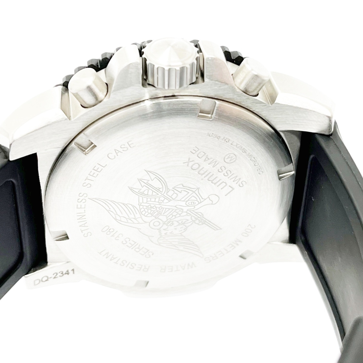 1円スタート】【極美品】 LUMINOX ルミノックス LM-3182 SS/ラバー 