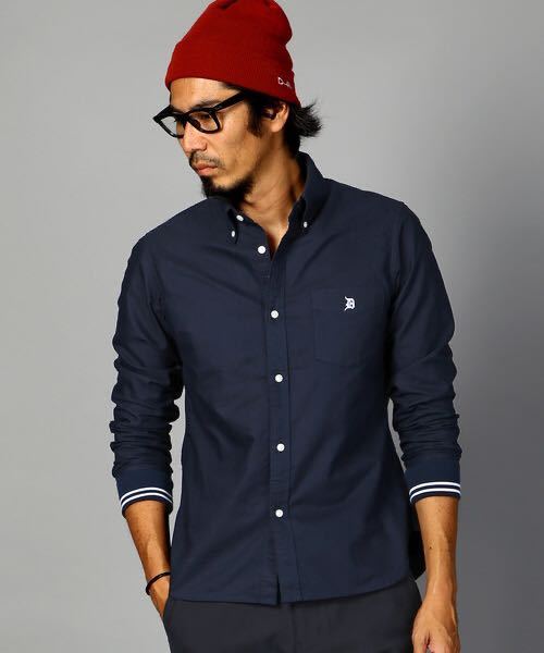 The DUFFER of  CLASSIC OX RIB CUFFS SHIRT：ラインリブ袖