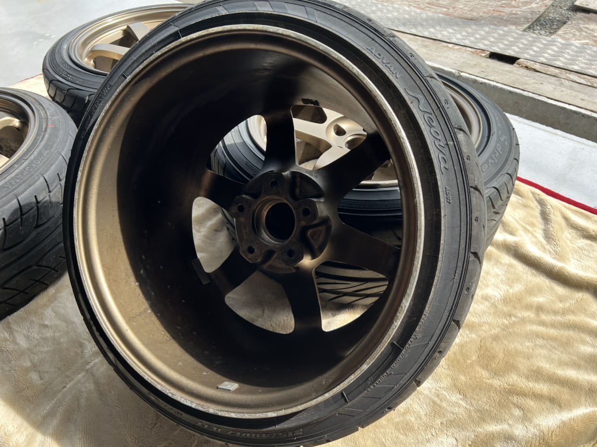 TE37 GTRサイズ 17インチ 9.5J +12 RAYS ブロンズ bnr32 s13 s14 s15