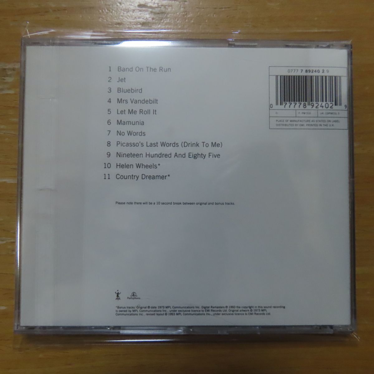 93年リマスター Cd ポール マッカートニー ウイングス Band On The Run ロック ポップス 洋楽 売買されたオークション情報 Yahooの商品情報をアーカイブ公開 オークファン Aucfan Com 93年リマスター Cd ポール マッカートニー ウイングス Band On The Run ロック ポップス 洋楽 売買されたオークション情報 Yahooの商品情報をアーカイブ公開 オークファン Aucfan Com