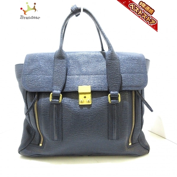 人気，定番 スリーワンフィリップリム 3.1 Phillip lim ハンドバッグ パシュリ レザー ブルー バッグ(皮革製)｜売買されたオークション情報、yahooの商品情報をアーカイブ公開 - オークファン その他