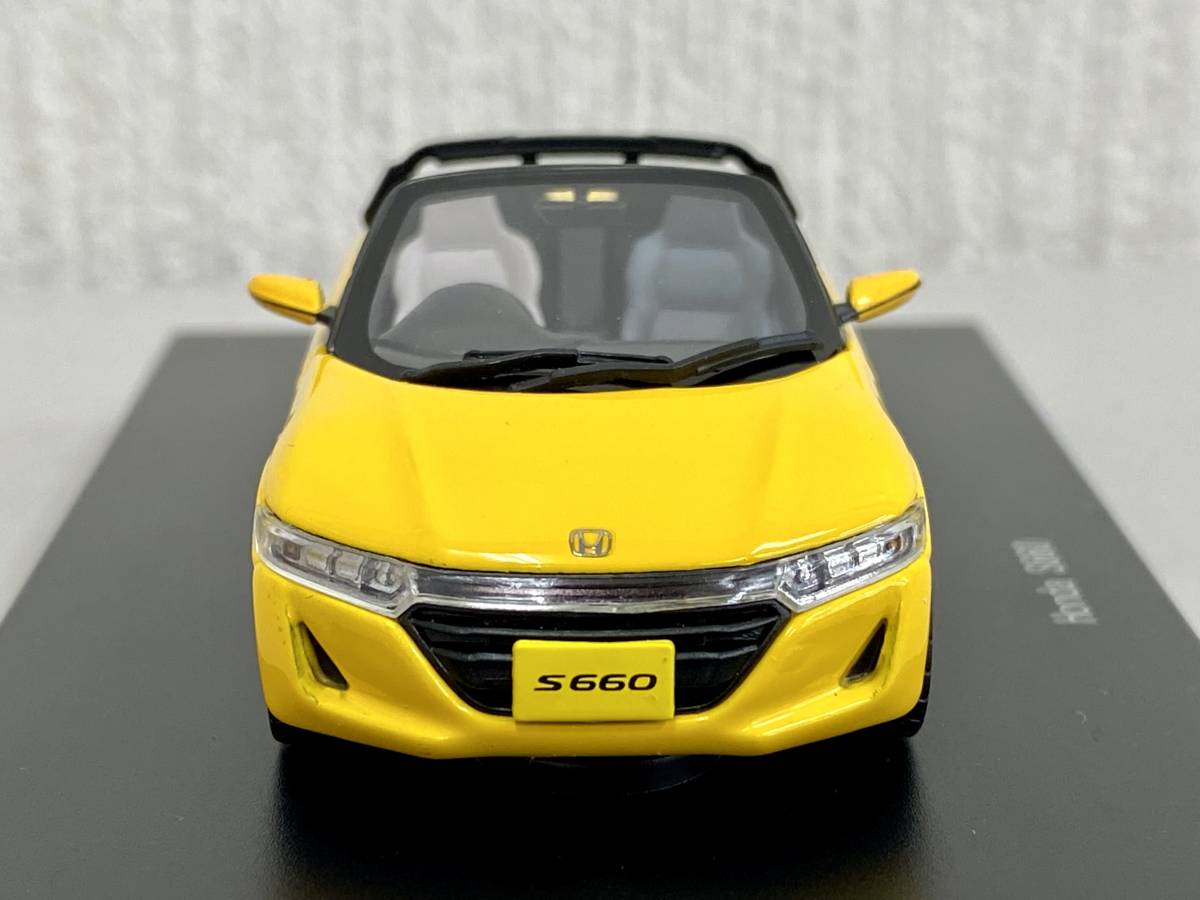 絶版・未展示＞EBBRO エブロ 1/43 Honda S660 (YELLOW) ホンダ 黄色
