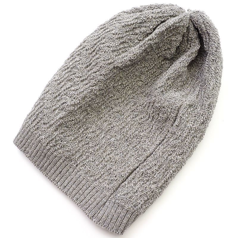 E03116 新品 JULIUS/リネン混 ビーニー ニットキャップ 【サイズ：FREE