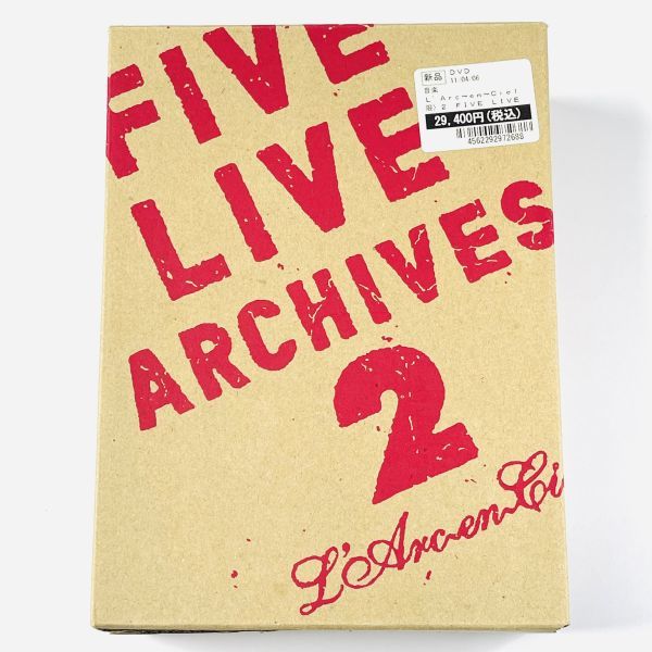 L'Arc～en～Ciel/FIVE LIVE ARCHIVES〈完全生産限定… 即決DVD/ FIVE LIVE ARCHIVES 2 完全生産限定盤 L'Arc~en~Ciel