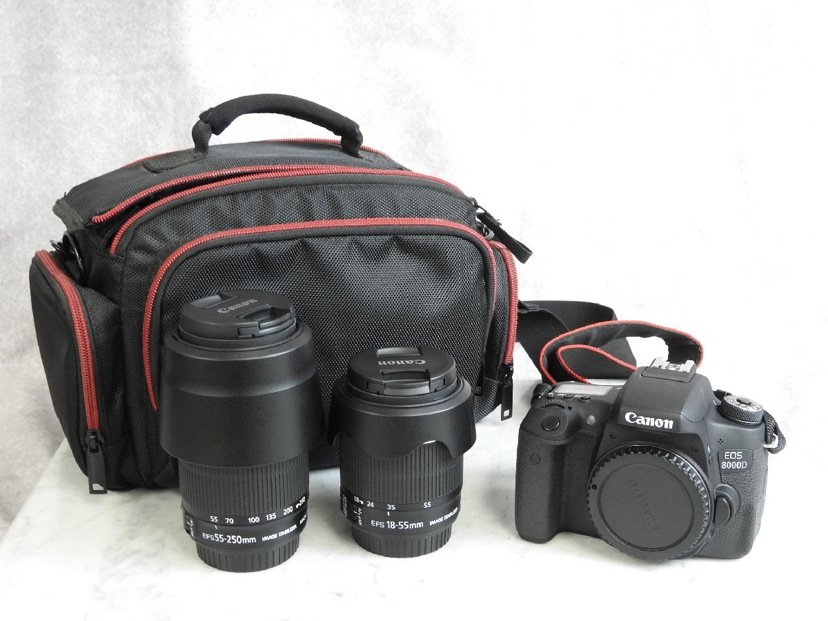 ☆ Canon キャノン EOS 8000D 一眼ボディ / EF-S 55-250mm 1:4.5-5..6
