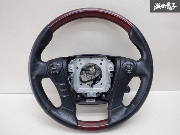 得価，新作登場 トヨタ純正 AZK10 SAI サイ ステアリング ハンドル ウッドコンビ コンビハンドル スイッチ付き 棚2D2F(ステアリング、ハンドル本体)｜売買されたオークション情報、yahooの商品情報をアーカイブ トヨタ用