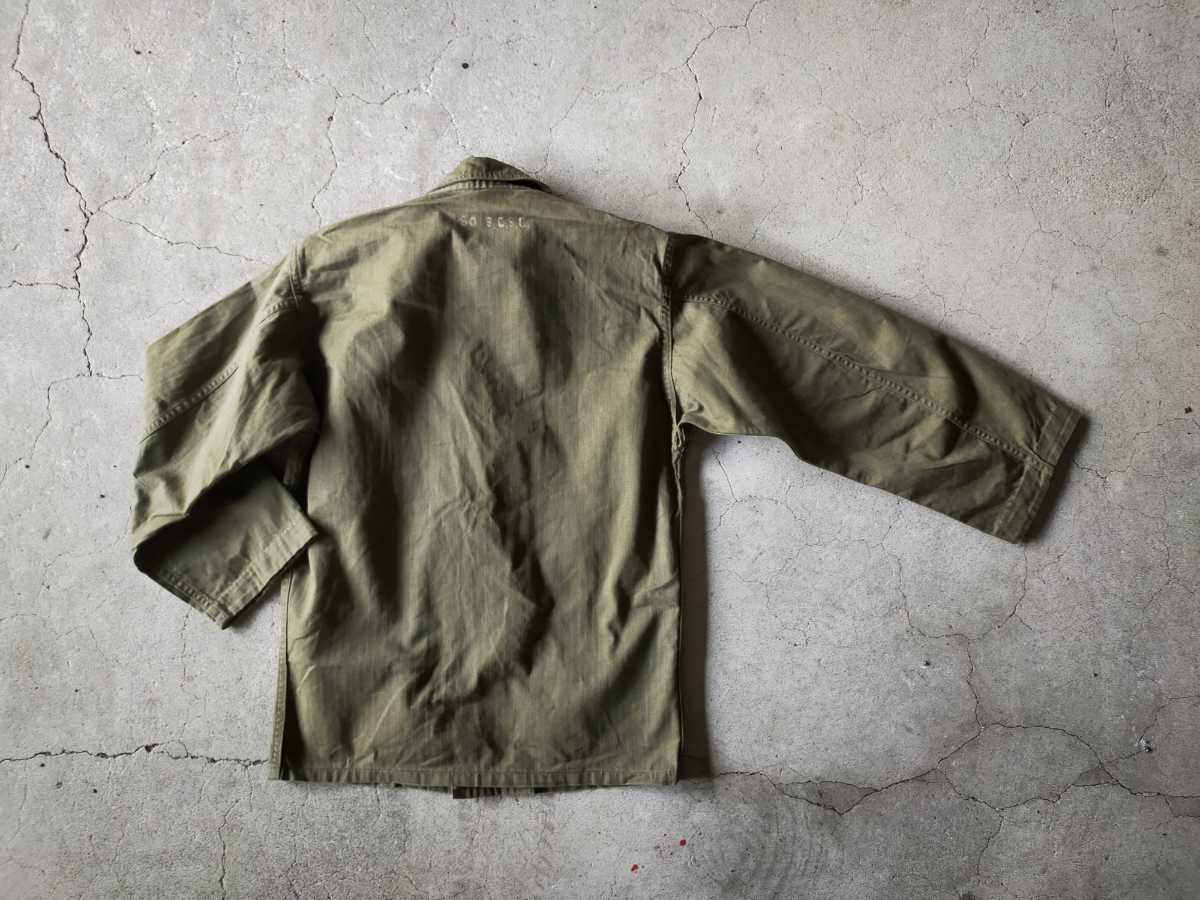 40s【美品】US ARMY HBT M43 ワークジャケット 32/REG ヘリンボーン 