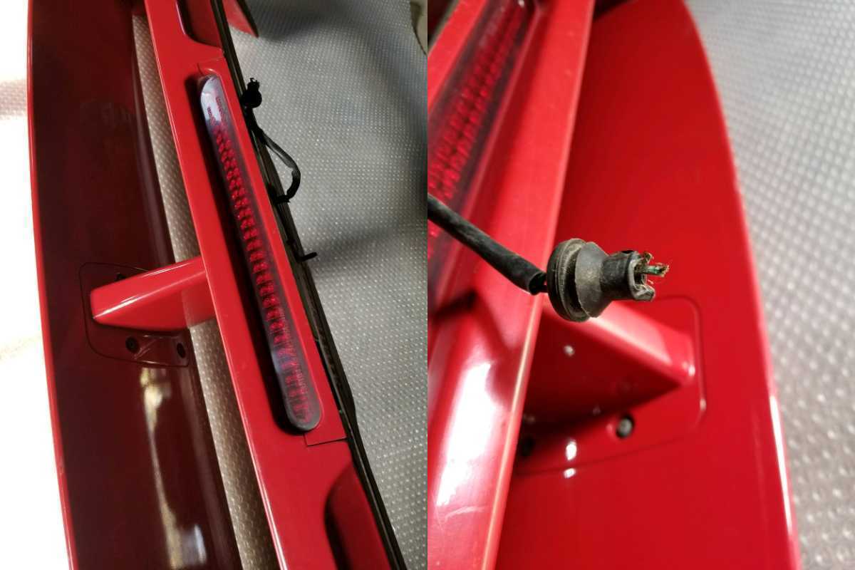 CE9A ランサーエボリューション3 純正リアスポイラー 赤 リアウィング