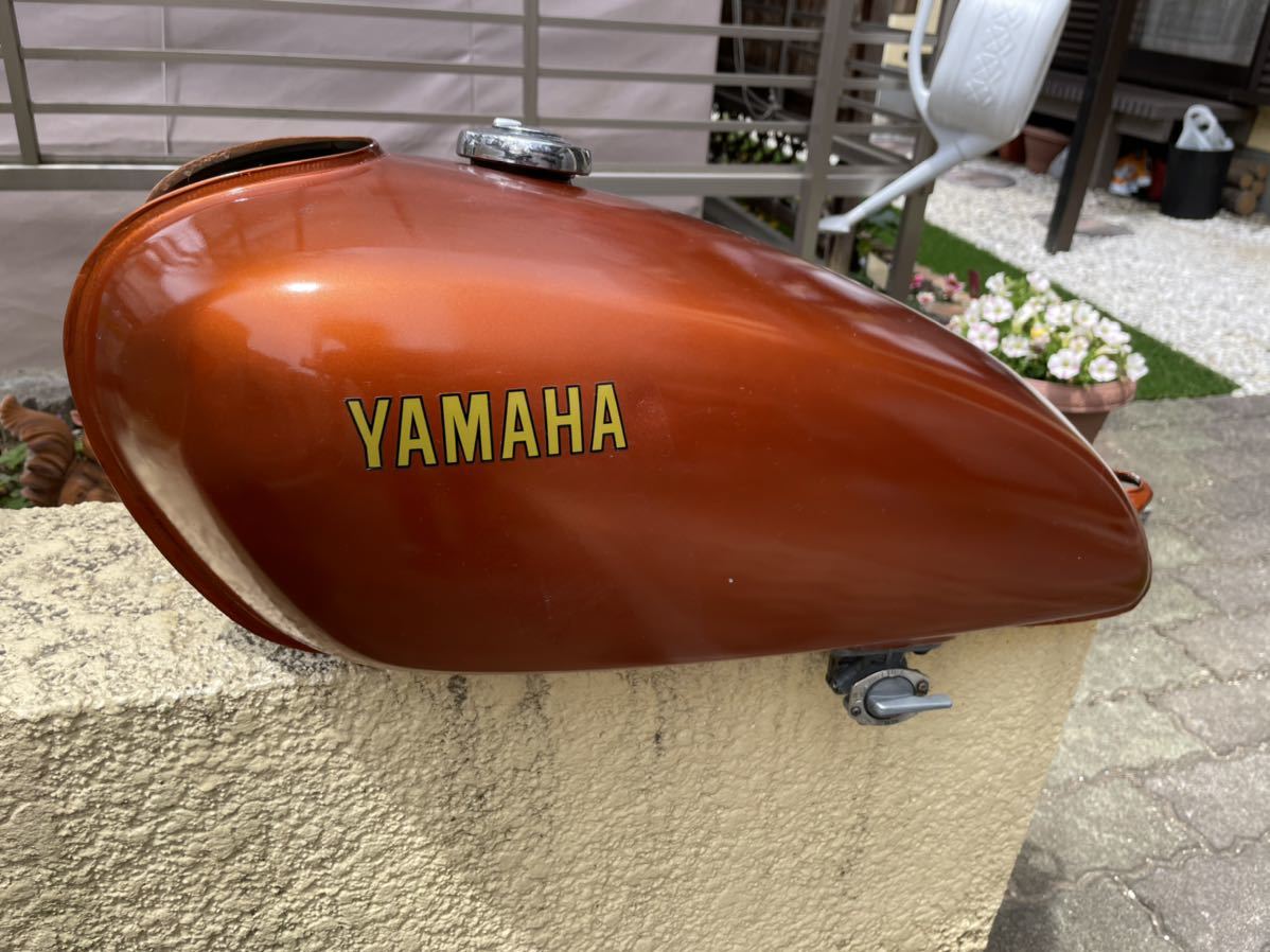 sr400燃料タンク(オレンジメタリック) SR400 RH01J タンク 自家塗装(ヤマハ用)｜売買されたオークション情報