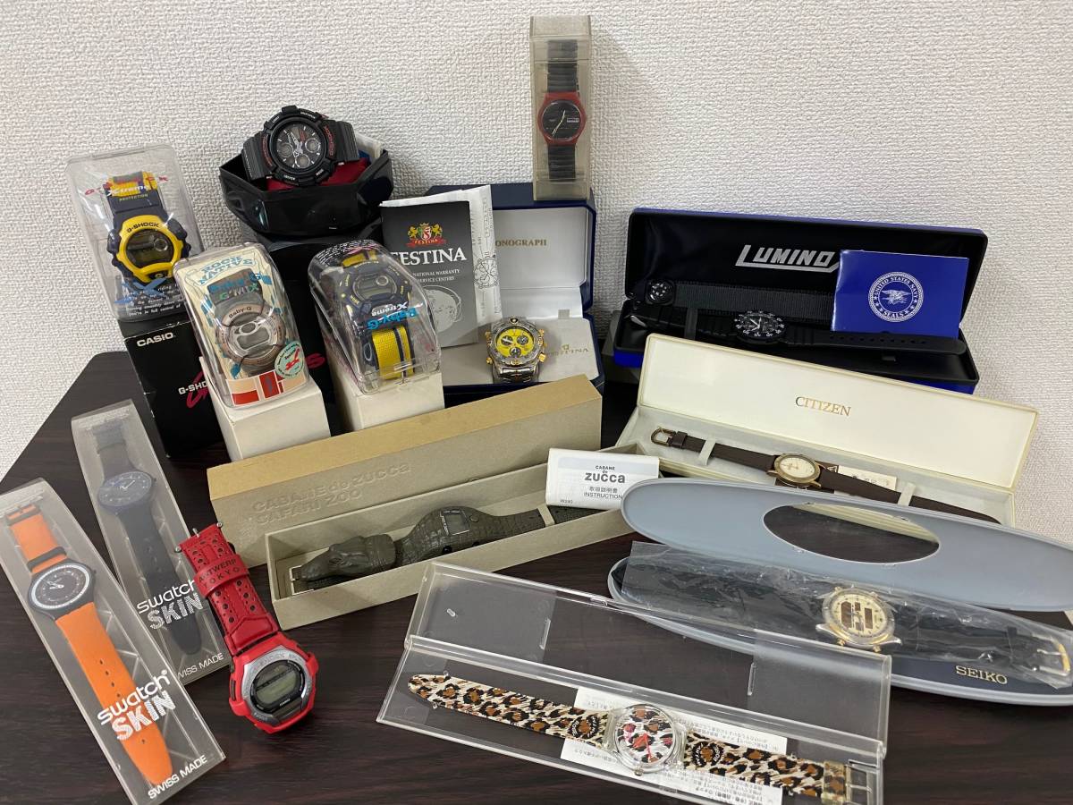 k858】999円〜スタート！ 腕時計まとめ売りセット 合計14点 ジャンク 