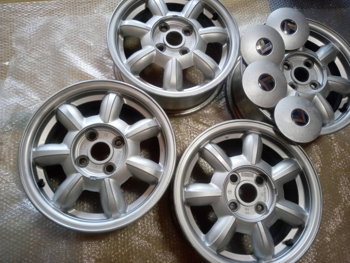 当時物！14インチ ロードスター純正　スポークホイール センターキャップ新品付き 当時物！14インチ ロードスター純正スポークホイール センターキャップ