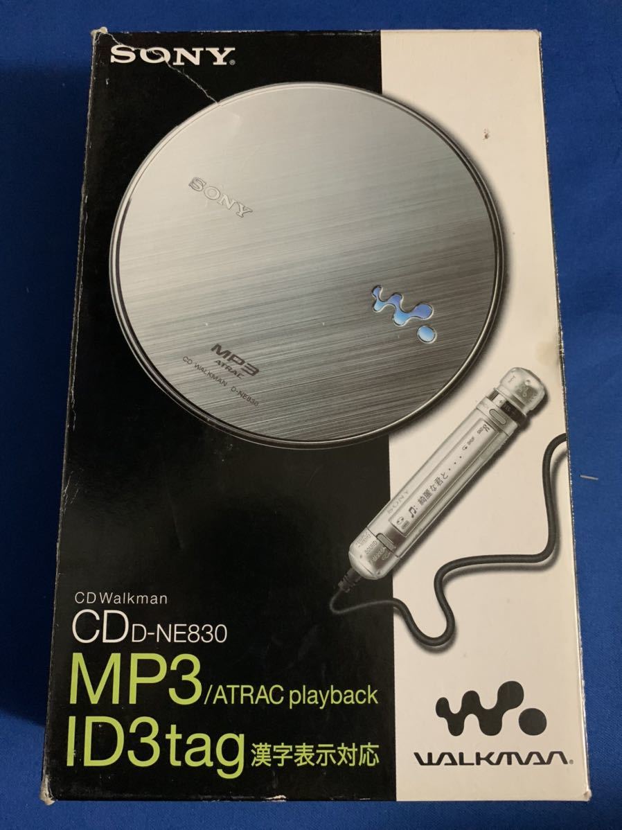 100%新品 激レア CDD-NE830 ポータブルCDプレーヤー CDウォークマン WALKMAN ソニー SONY MP3 ATRAC playback 漢字対応 シルバー CD再生確認済み(CDプレーヤー)｜売買されたオークション情報、yahooの商品情報をアー CDプレーヤー