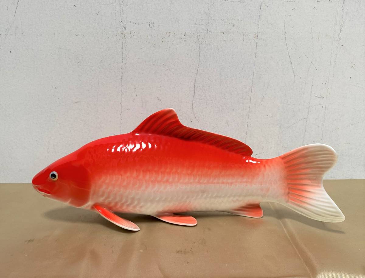 オールドノリタケ 鯉 ボーンチャイナ 置物 フィギュリン オールド