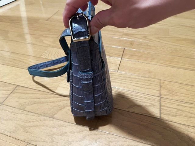 未使用品 マームエレガンス Ma'am ELEGANCE クロコダイル ワニ革 鰐革