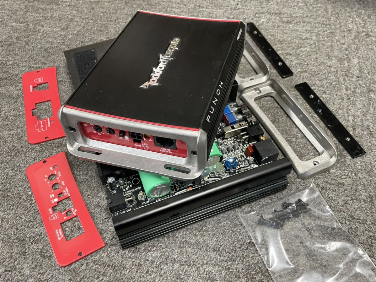 PBR300×1 ロックフォード 小型アンプ 300W×1 中古ジャンク 部品付き 