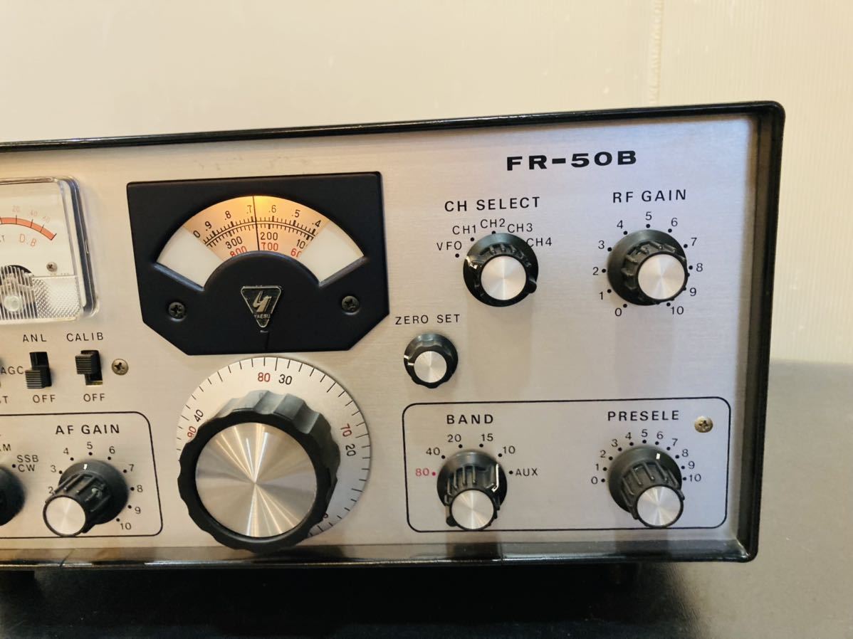 e52 必見！ YAESU MUSEN ヤエス 八重洲無線 FR-50B 真空管 受信機 現状品 通電確認済み 動作未確認 ジャンク品扱い！
