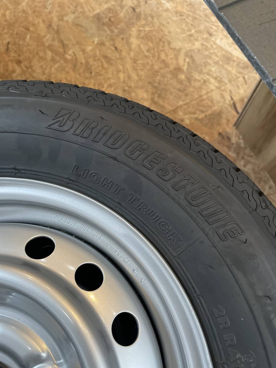 スズキ スーパーキャリイ新車外し12インチタイヤ、ホイールセット