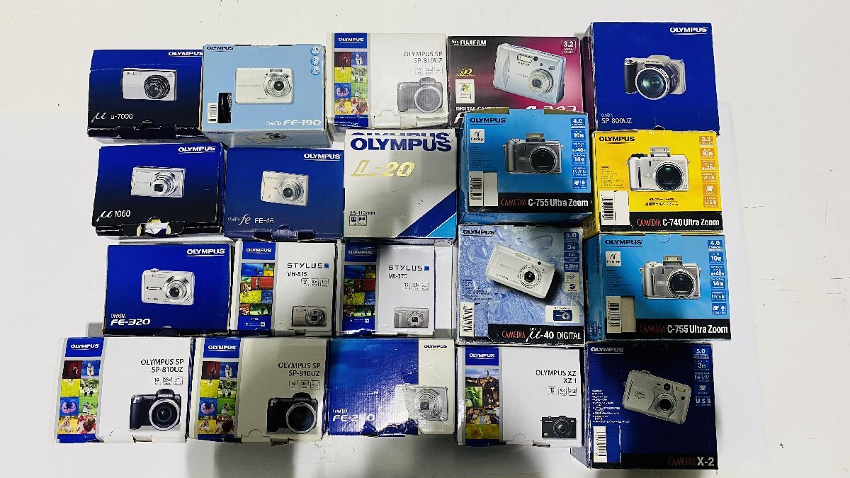 1円スタート デジタルカメラ 20台まとめ オリンパス OLYMPUS FUJIFILM コンデジ コンパクト 動作未確認ジャンク扱 部品取り A098 1円スタート Canon カメラ、光学機器 #080112 demi #080113