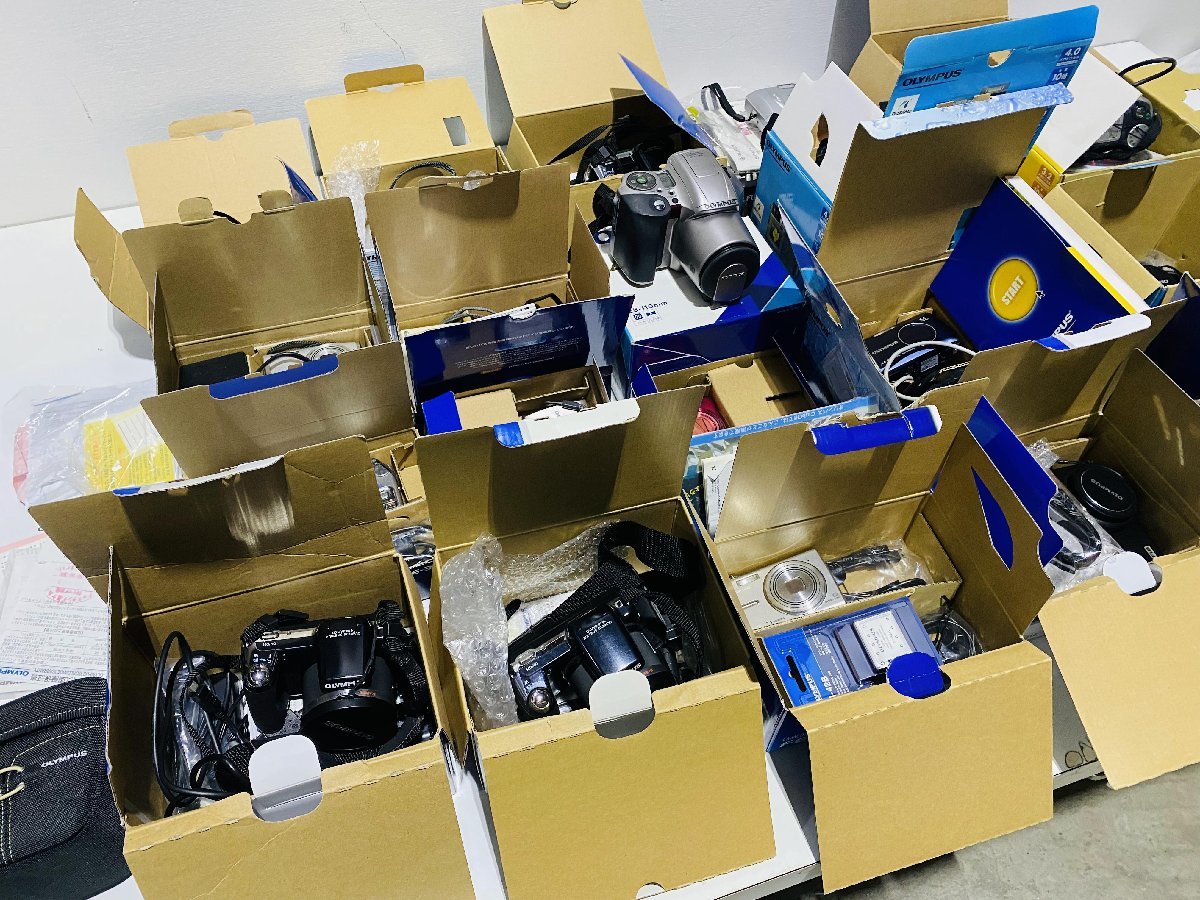 1円スタート デジタルカメラ 20台まとめ オリンパス OLYMPUS FUJIFILM コンデジ コンパクト 動作未確認ジャンク扱 部品取り A098 1円スタート Canon カメラ、光学機器 #080112 demi #080113