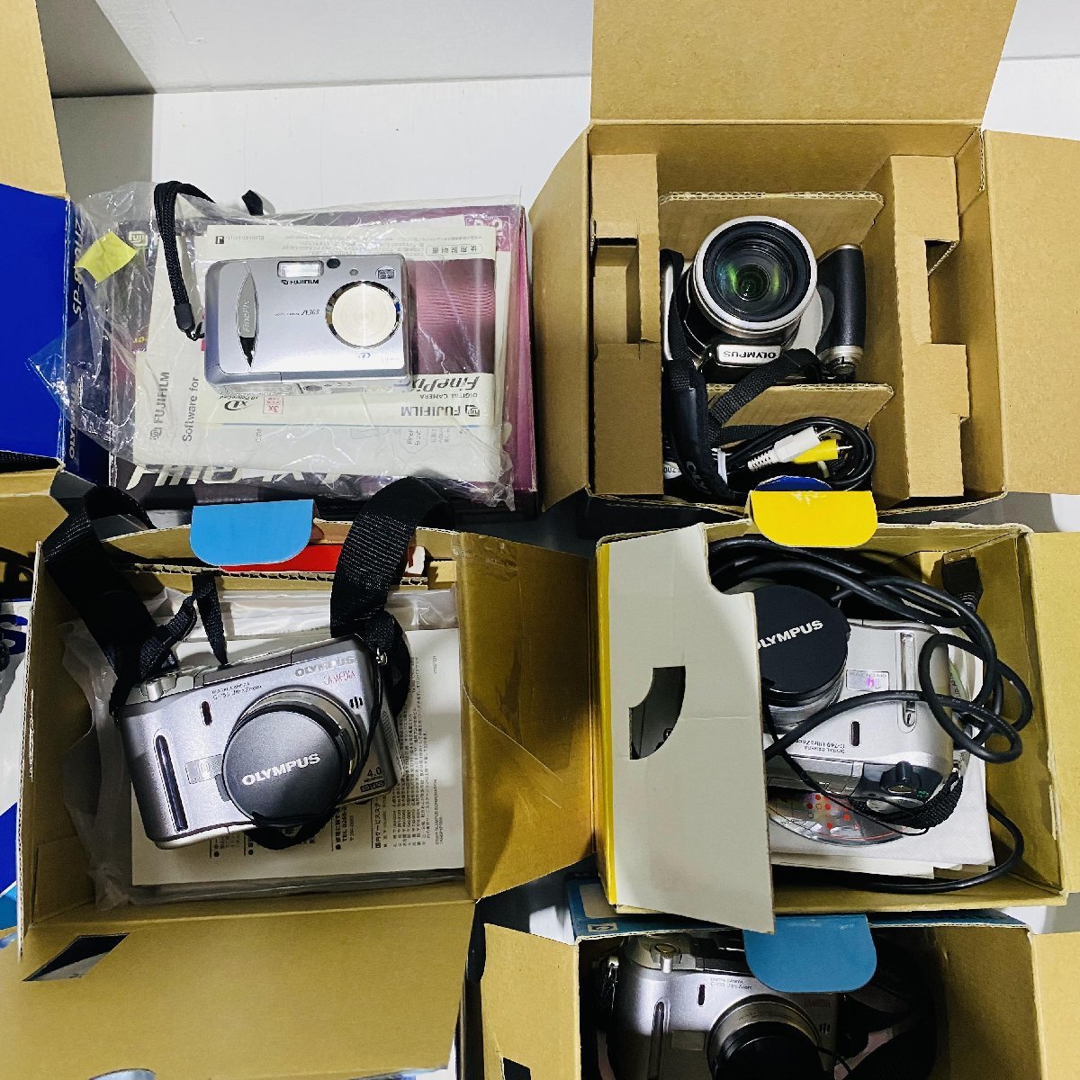1円スタート デジタルカメラ 20台まとめ オリンパス OLYMPUS FUJIFILM コンデジ コンパクト 動作未確認ジャンク扱 部品取り A098 1円スタート Canon カメラ、光学機器 #080112 demi #080113