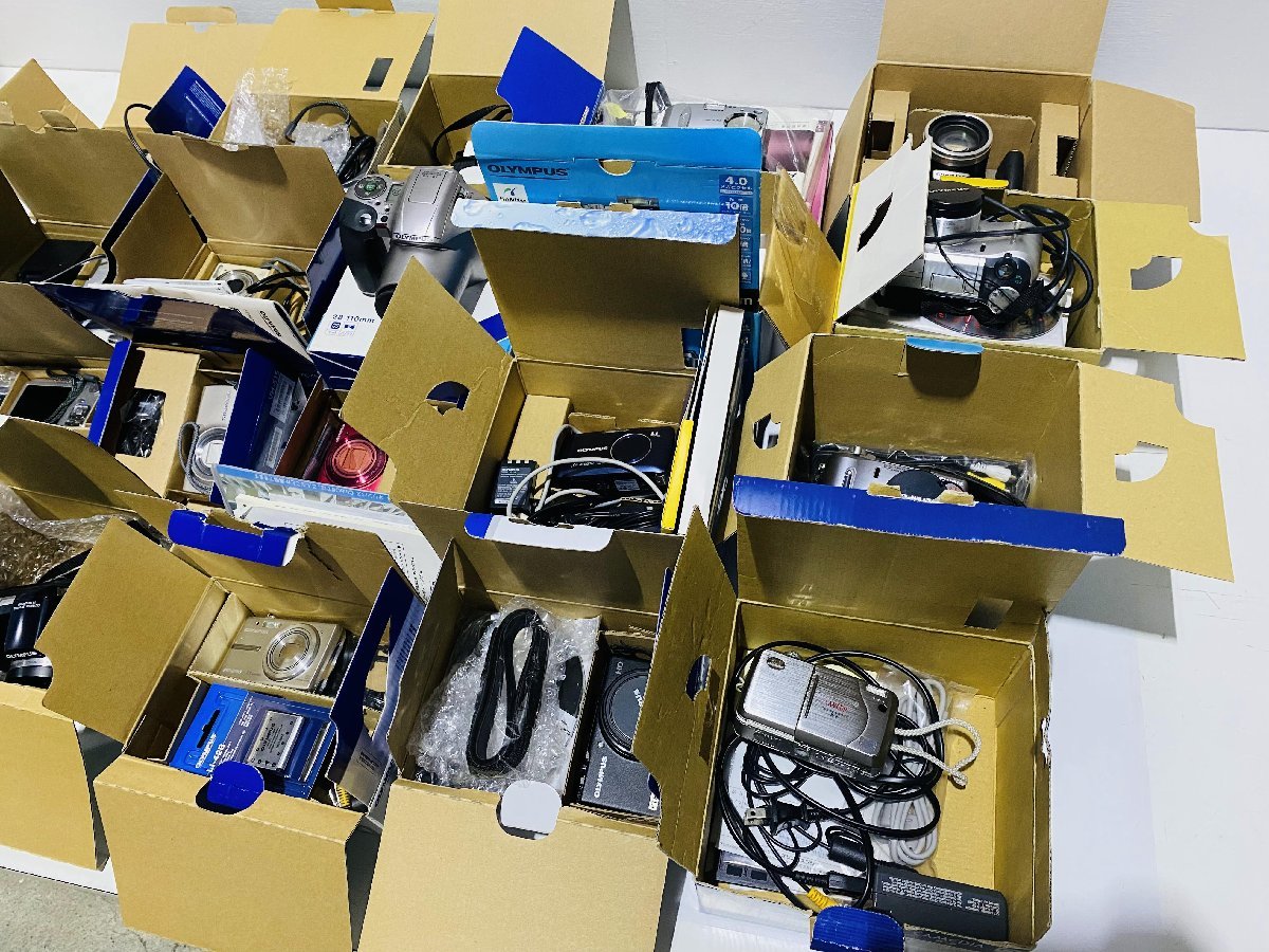 1円スタート デジタルカメラ 20台まとめ オリンパス OLYMPUS FUJIFILM コンデジ コンパクト 動作未確認ジャンク扱 部品取り A098 1円スタート Canon カメラ、光学機器 #080112 demi #080113